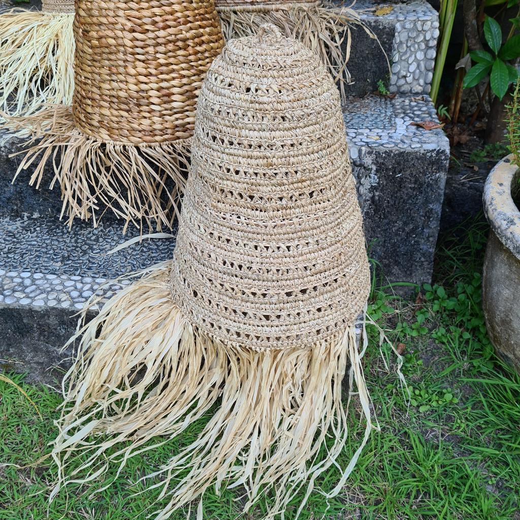 Абажур плетеный Пальмовый лист (Д40)