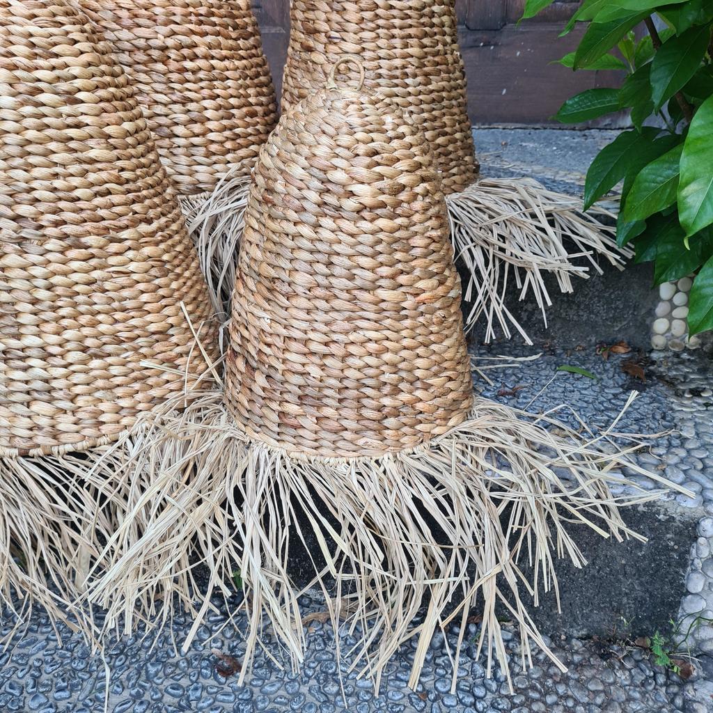 Абажур плетеный Водный геоцинт (Д30)