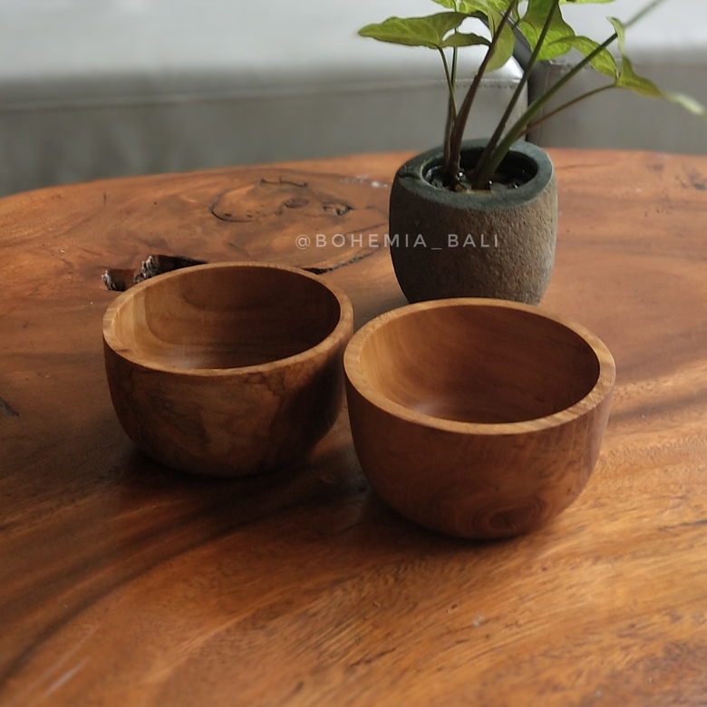 Чаши из дерева тик