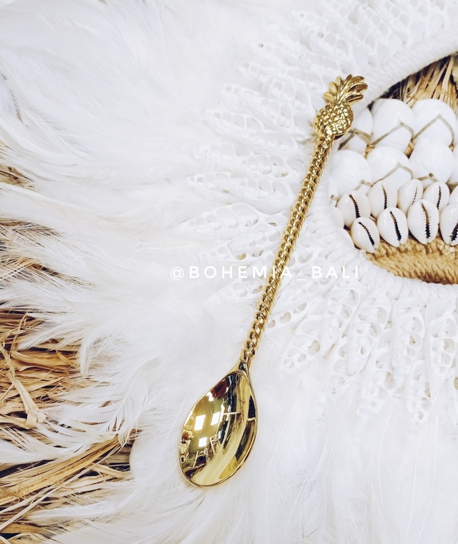 Десертная ложка из бронзы ананас 20 см