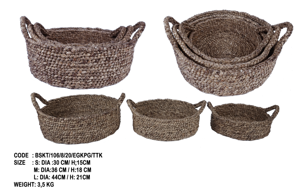 Basket Water hyacinth 6