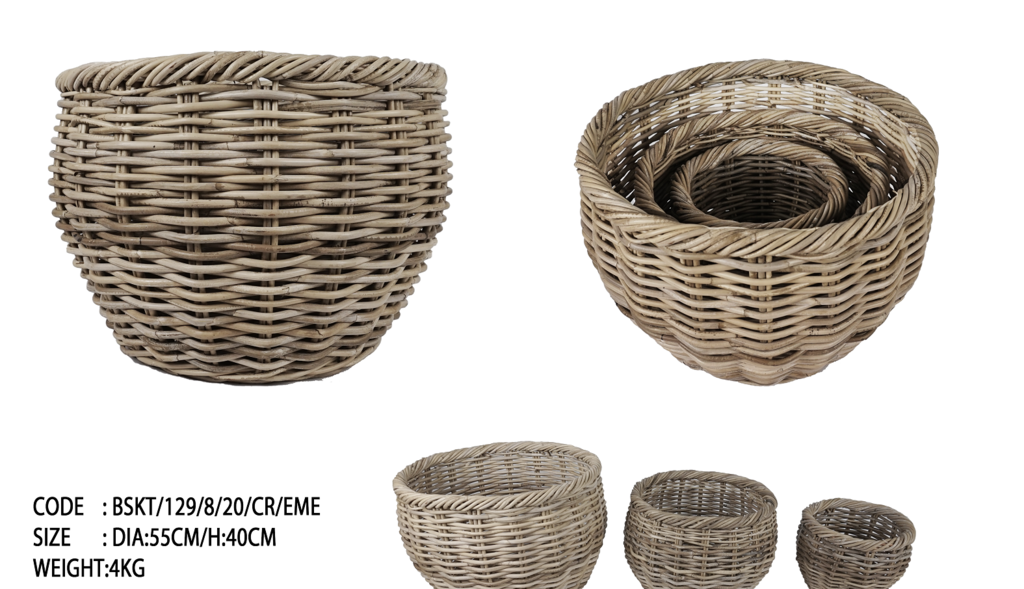 Basket natural rattan  19