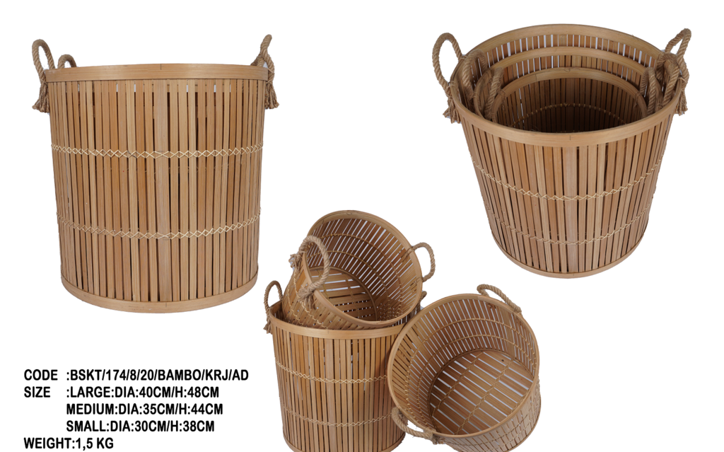 Big basket bamboo 48