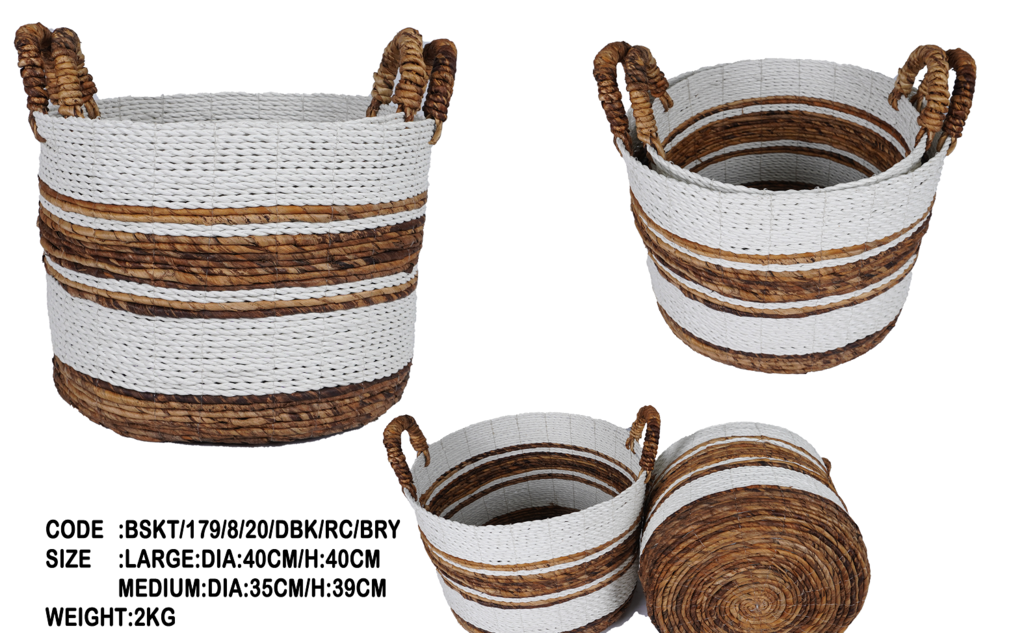 Basket banana leaf + plastic recycling 51