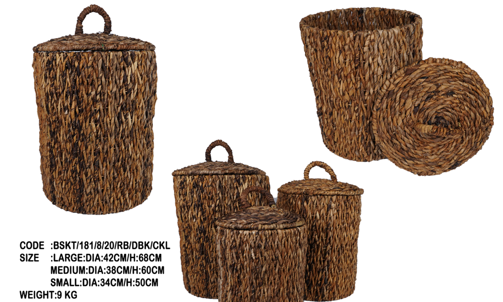 Basket with lid Banana leaf 53