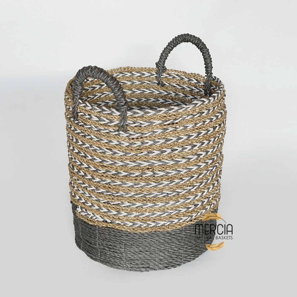 Basket sea grass + plastic recyclyng 152