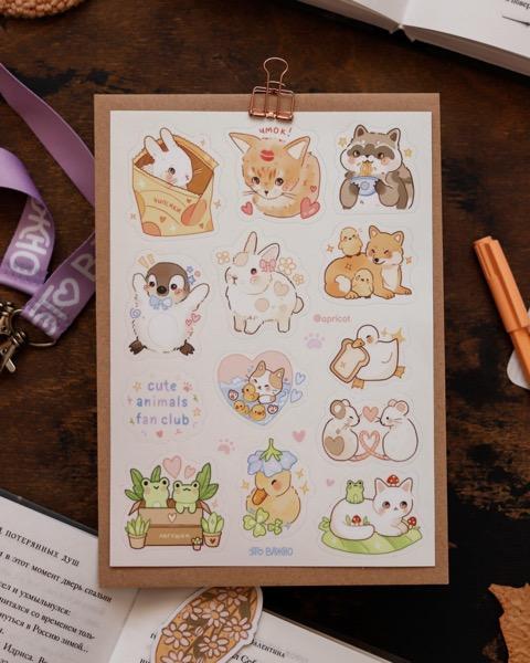 Это важно. Стикерпак А5 "Animals fan club"