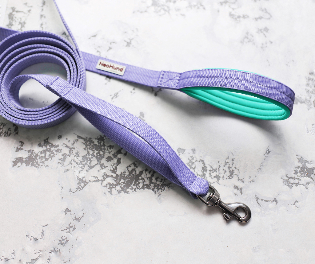 Поводок Double Control, лаванда/мятный
