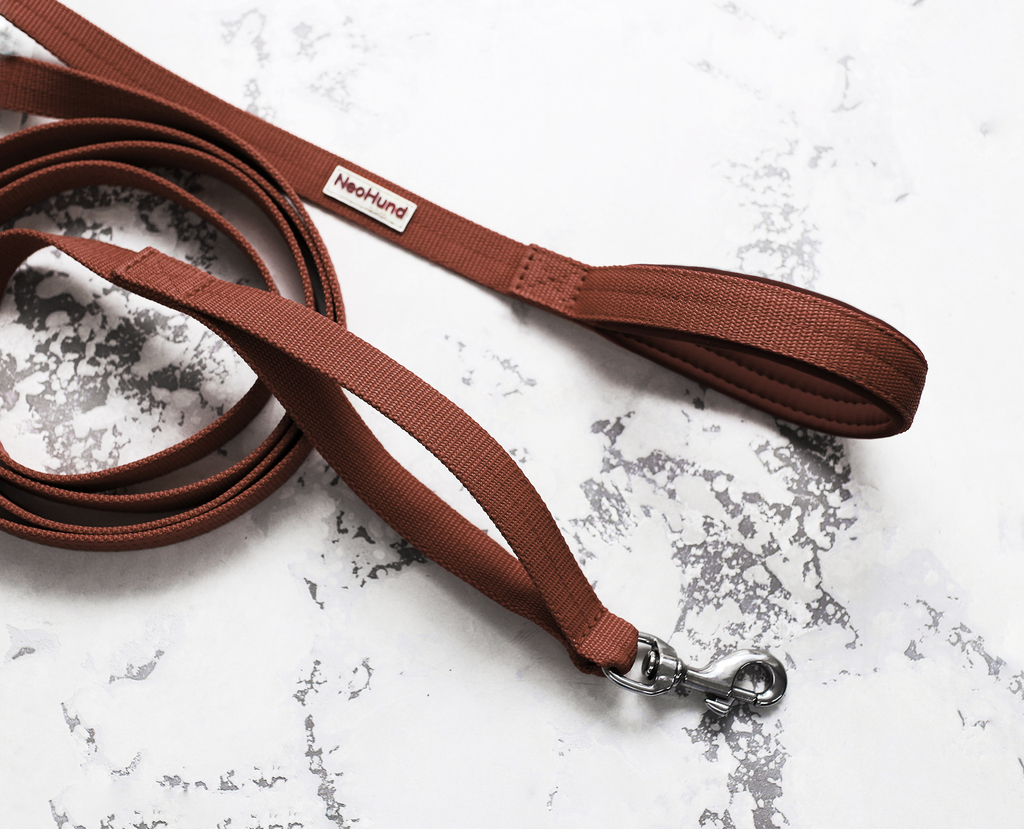 Поводок Double Control, яркий шоколад/шоколад