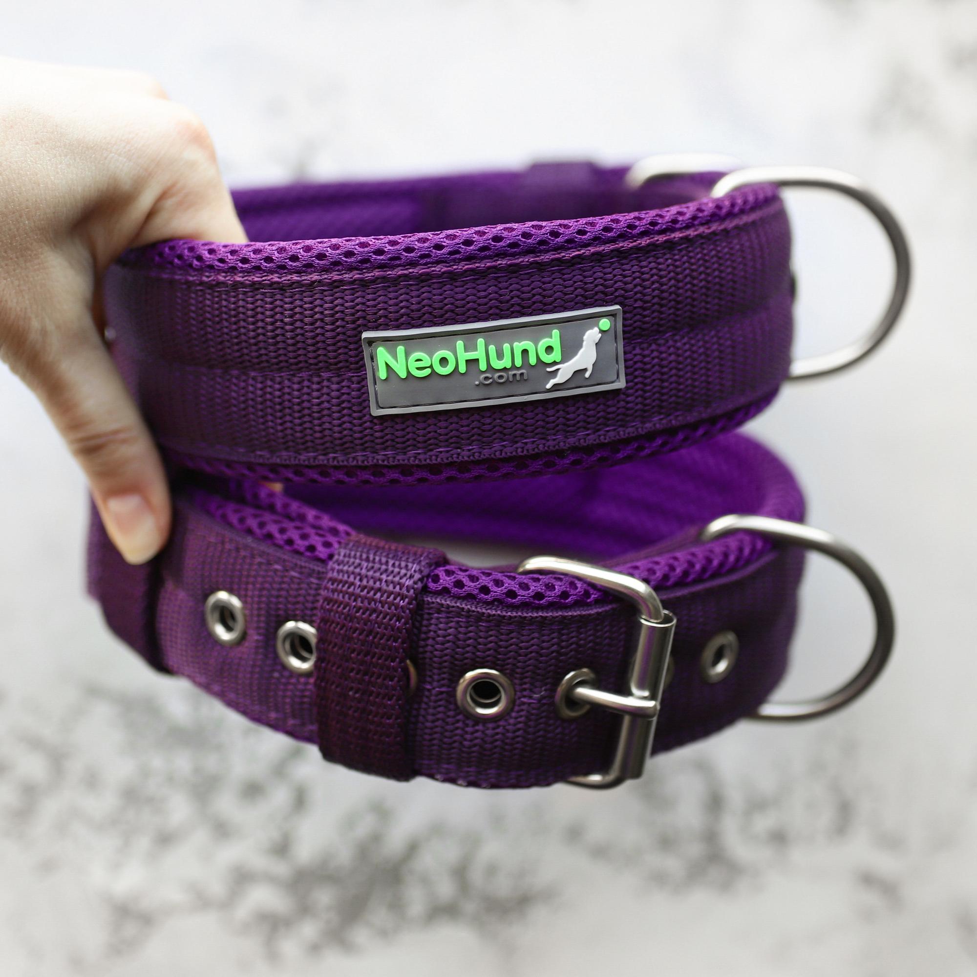 Ошейник Air-C с воздушной 3D сеткой, ширина 4,8 см, цвет слива