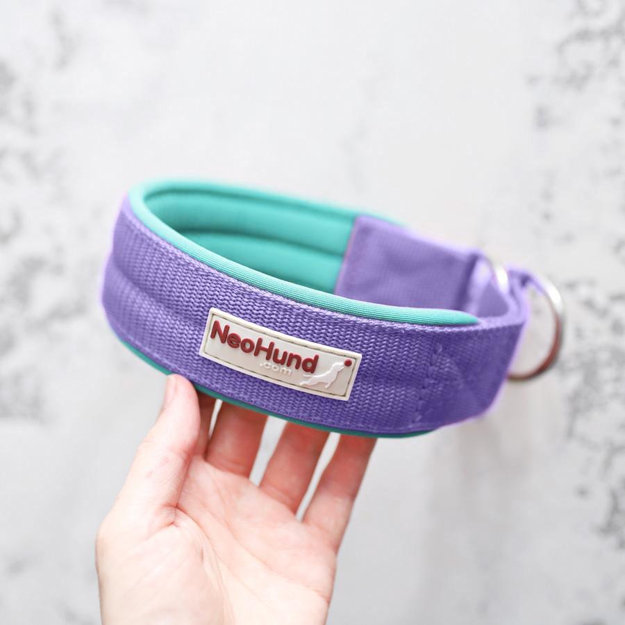 Ошейник-мартингейл Slip, лаванда/мятный