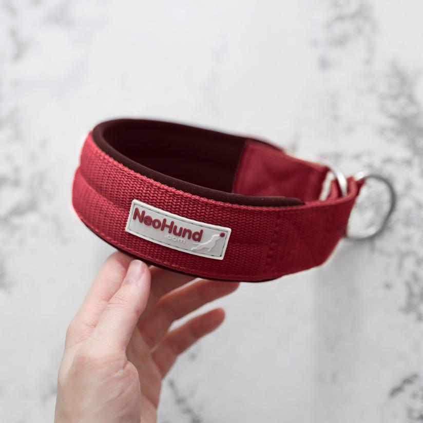 Ошейник-мартингейл Slip, кирпич/шоколад