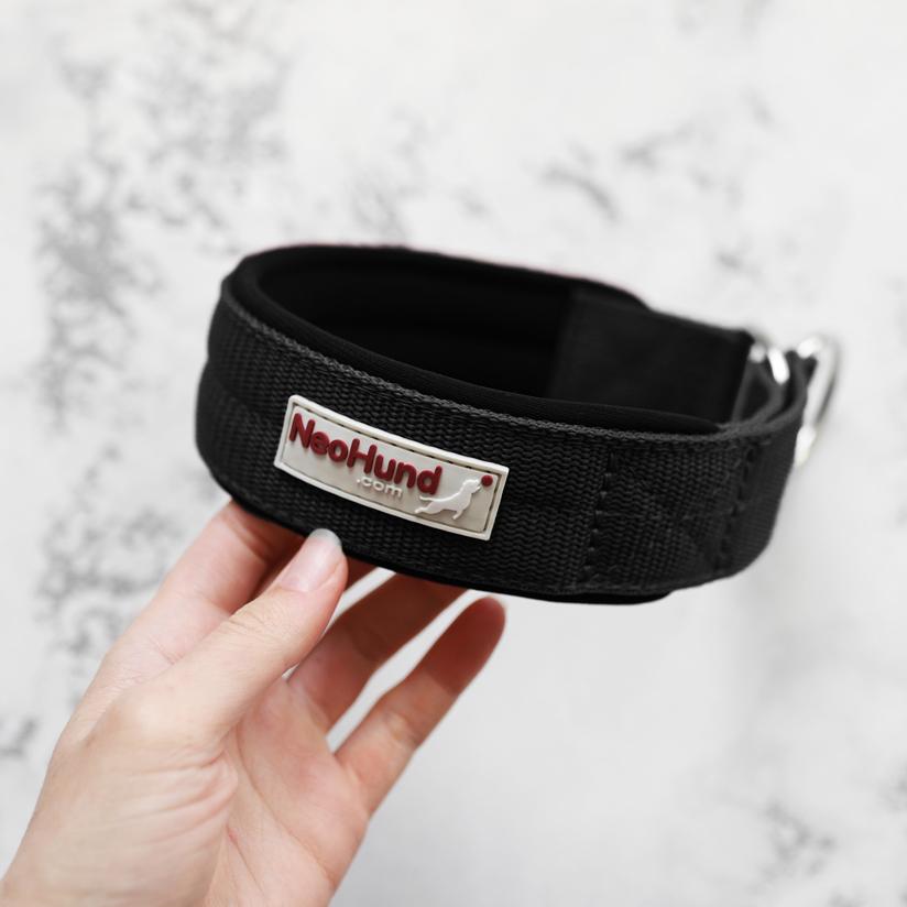 Ошейник-мартингейл Slip, чёрный/чёрный