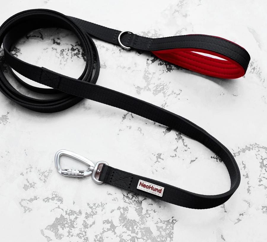 Поводок For Motion, чёрный/красный