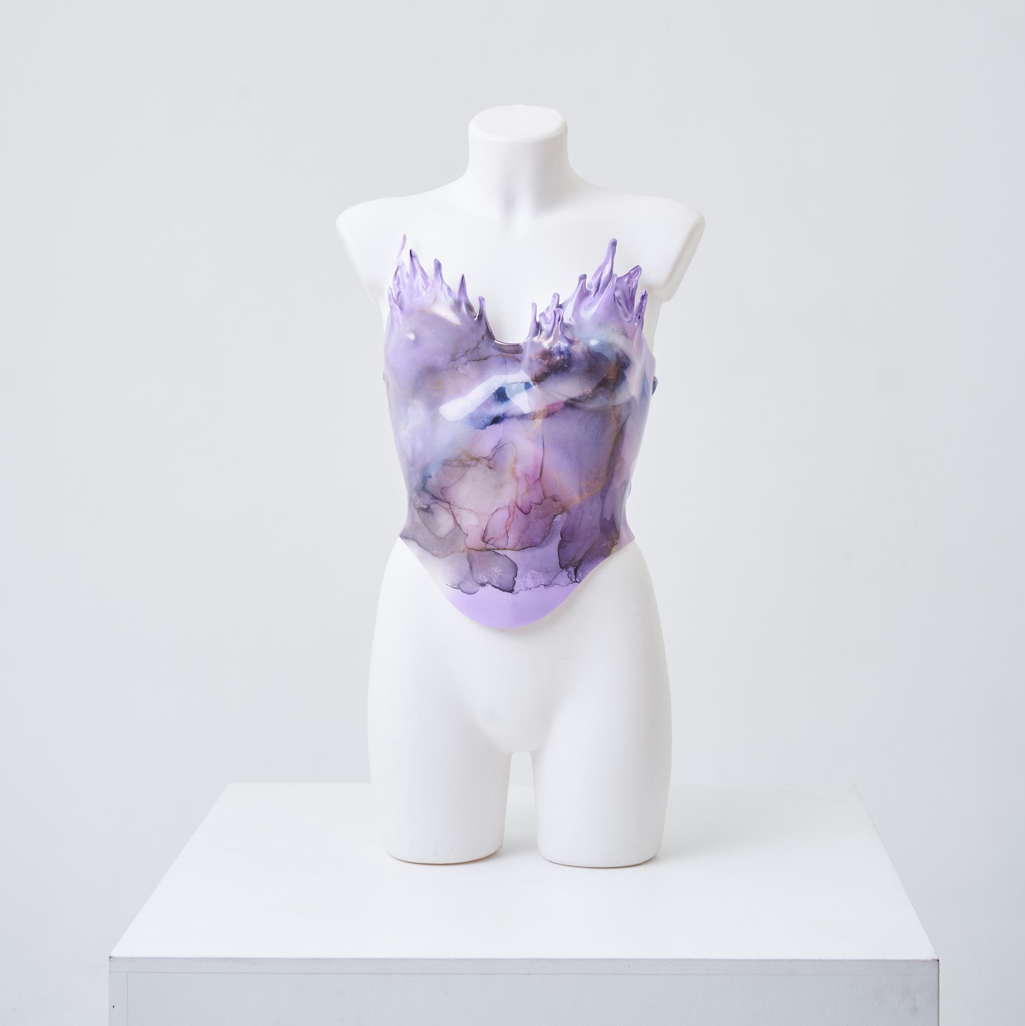 Corset Violet Painted