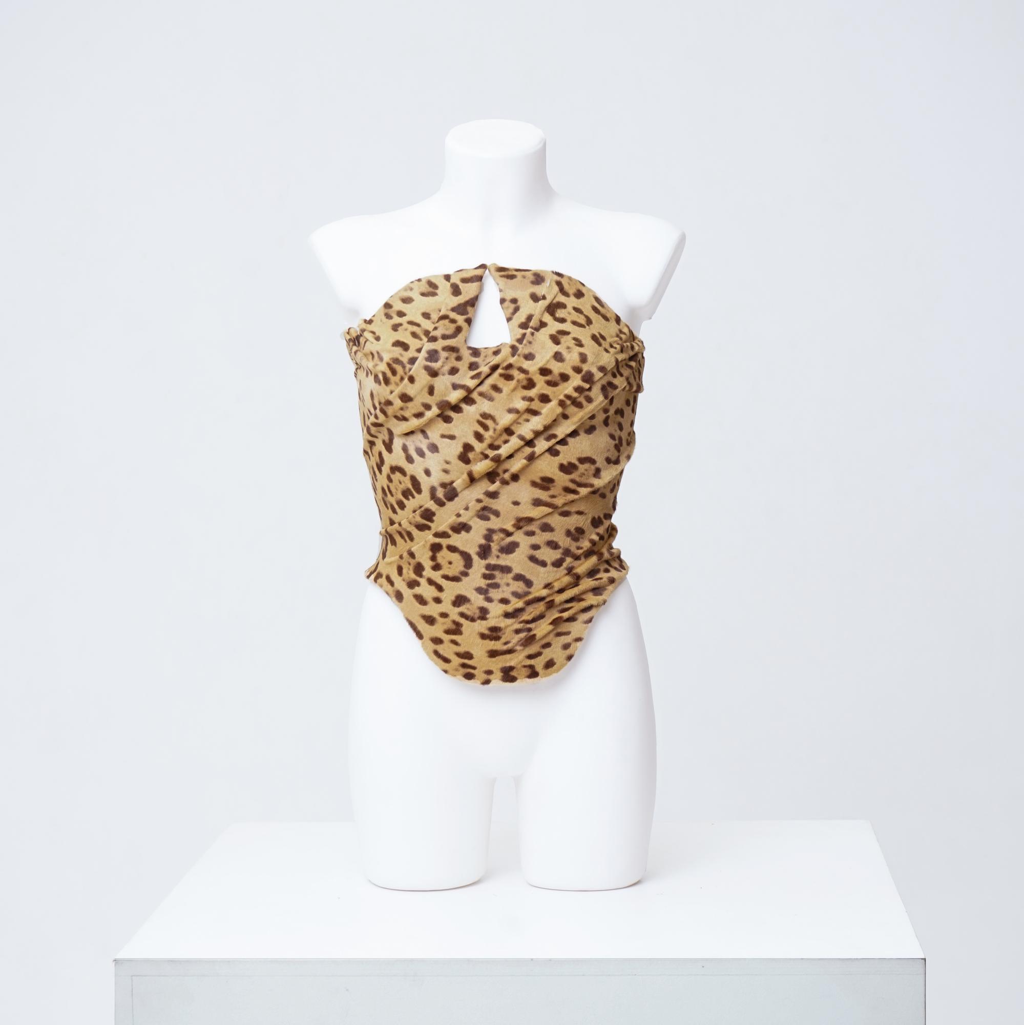 Corset Leopard Fur
