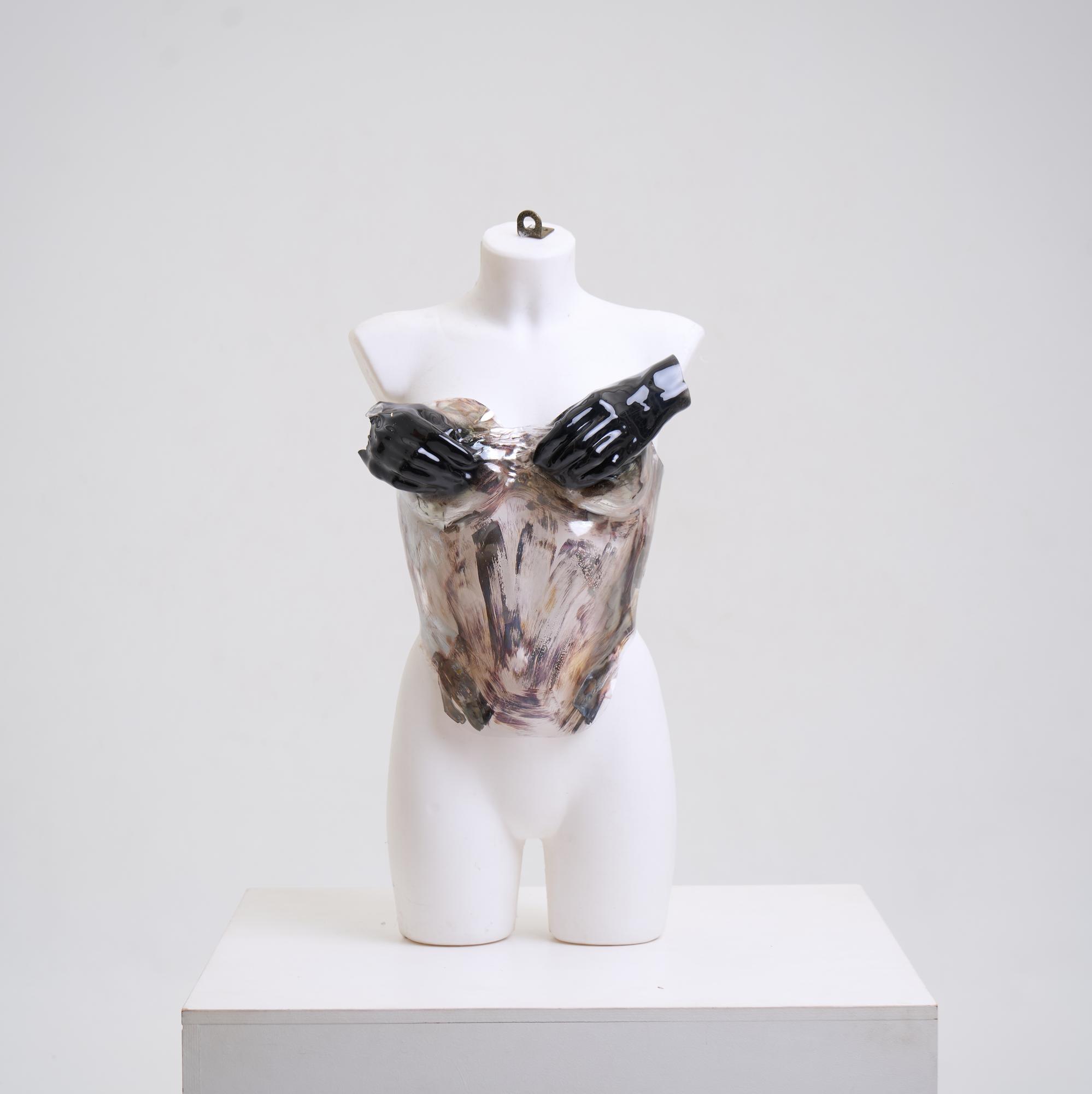 Hands Corset with silver