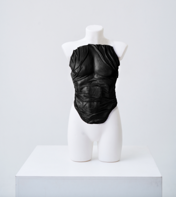 Corset Man Black Leather