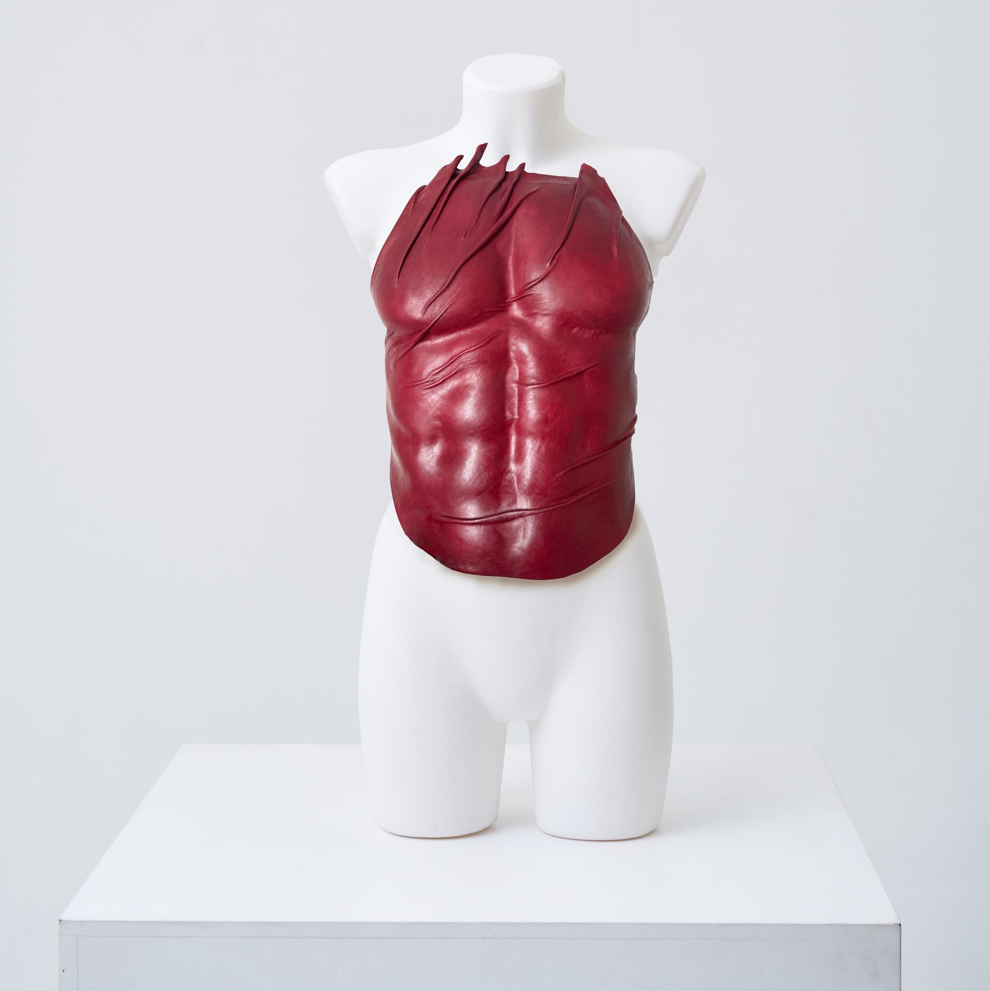 Corset Man Wine Leather