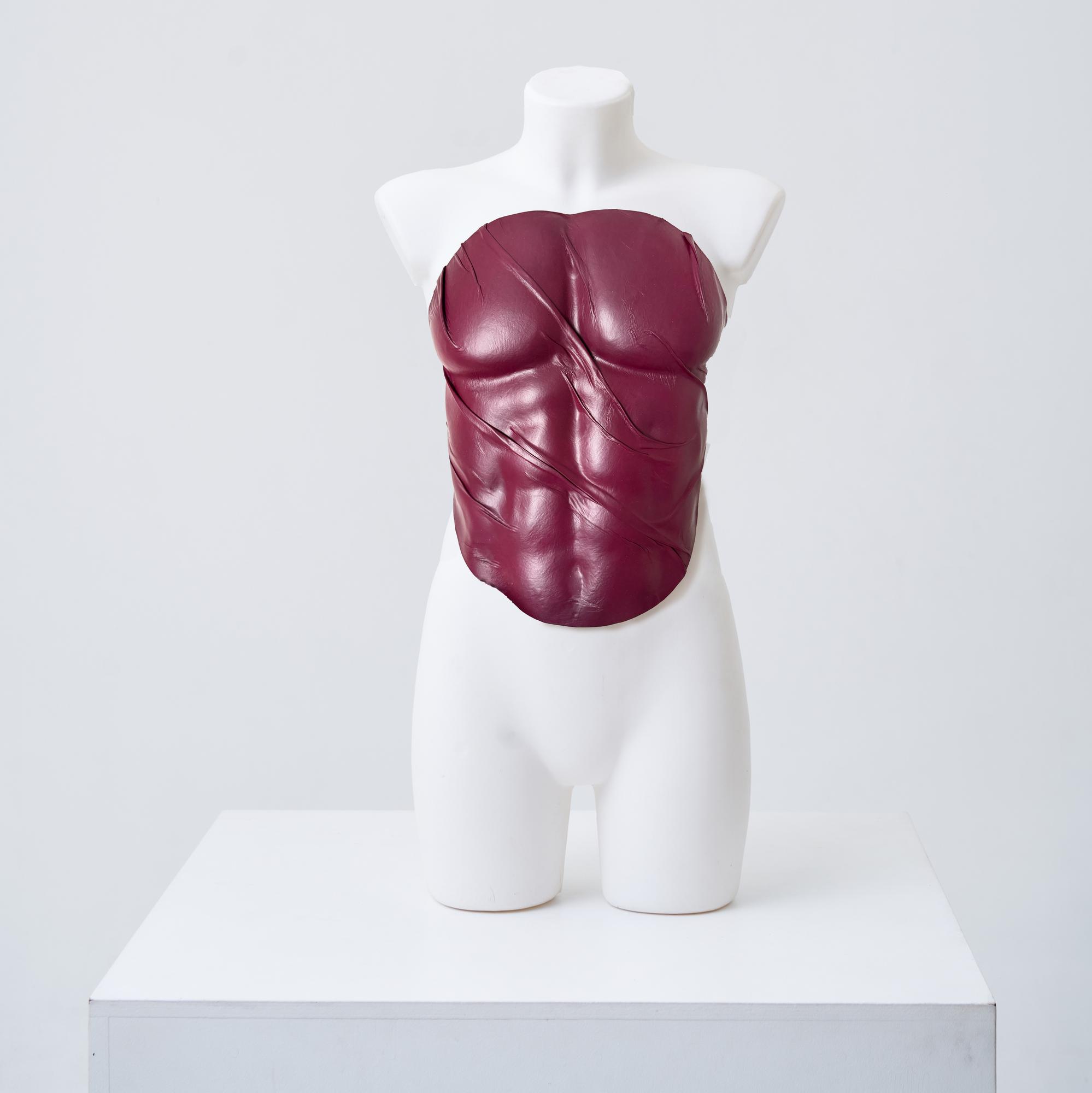Corset Man Wine Leather