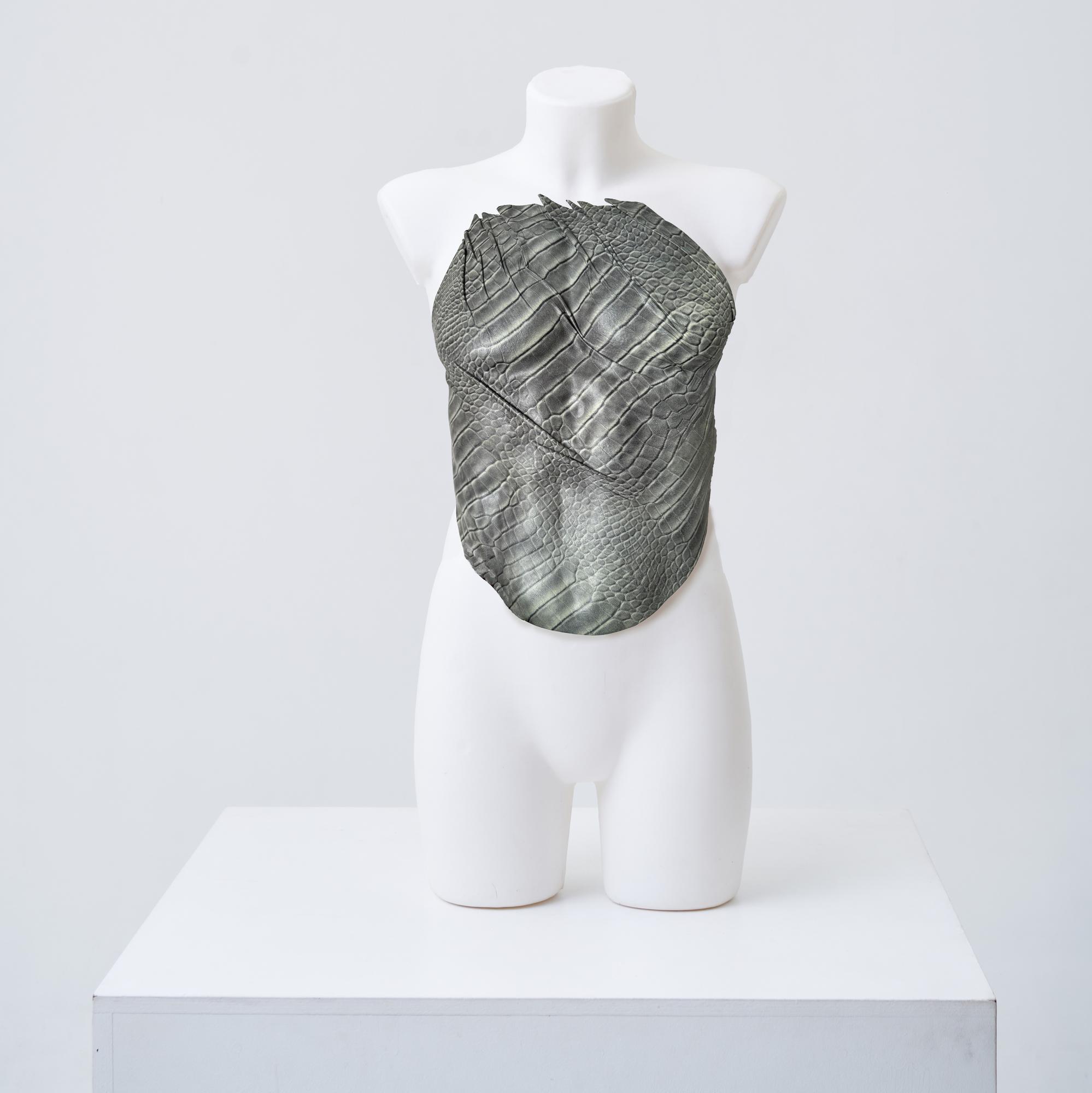 Corset Man Snake Leather