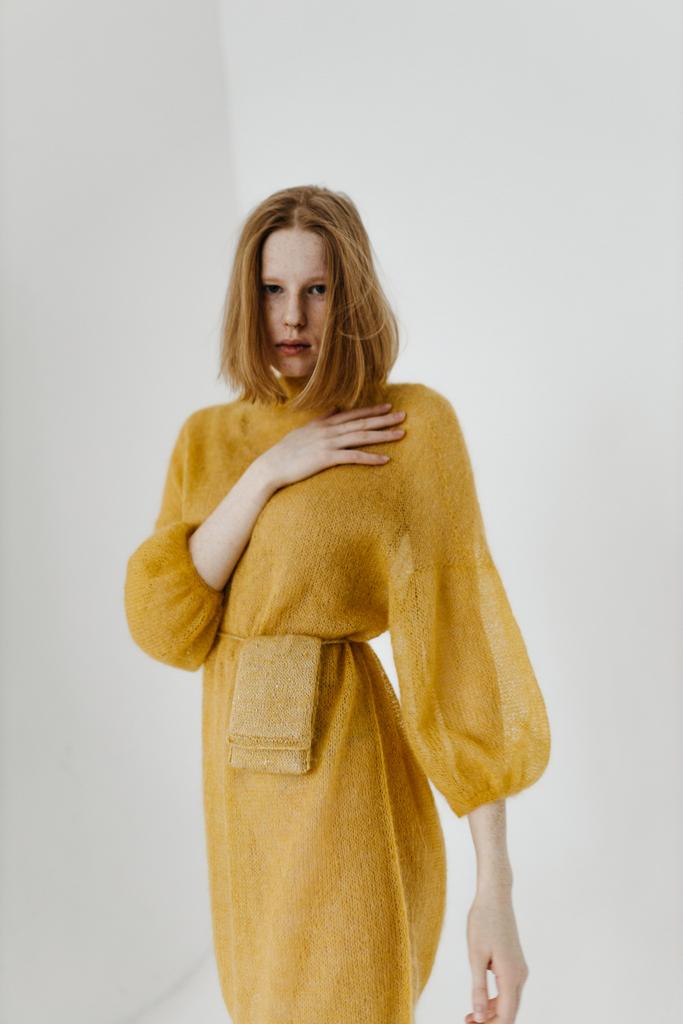 Платье-свитер из нежного мохера/Mohair dress