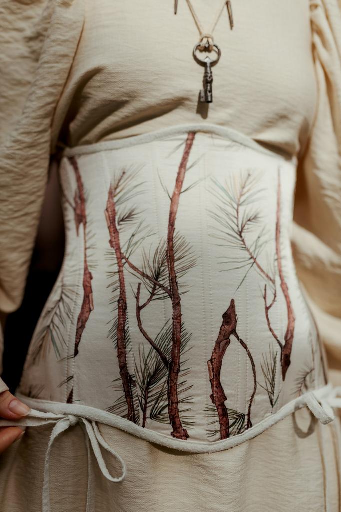 Корсет из дикого шелка двусторонний / Wild Silk corset