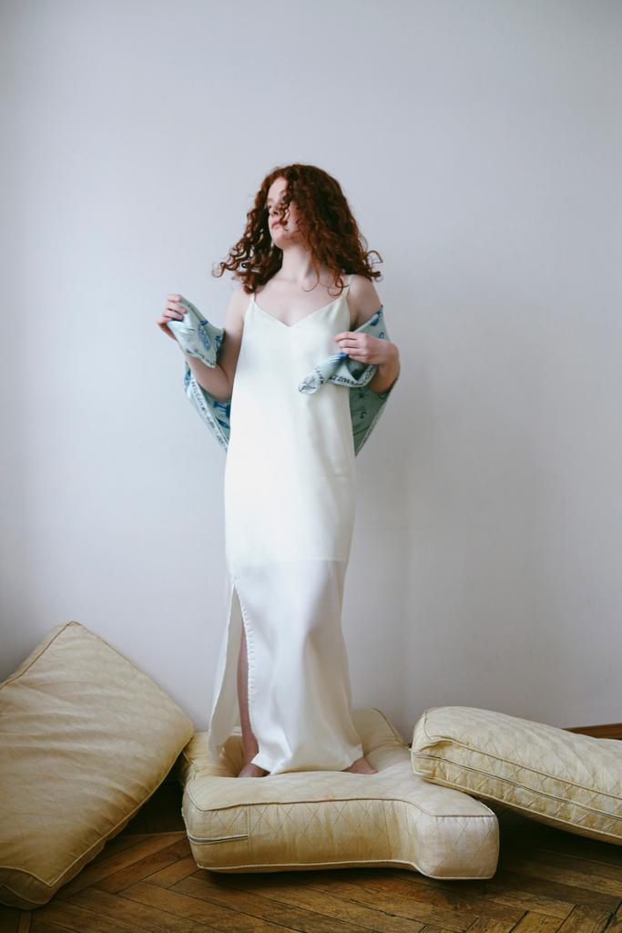 Платье-комбинация из тенселя