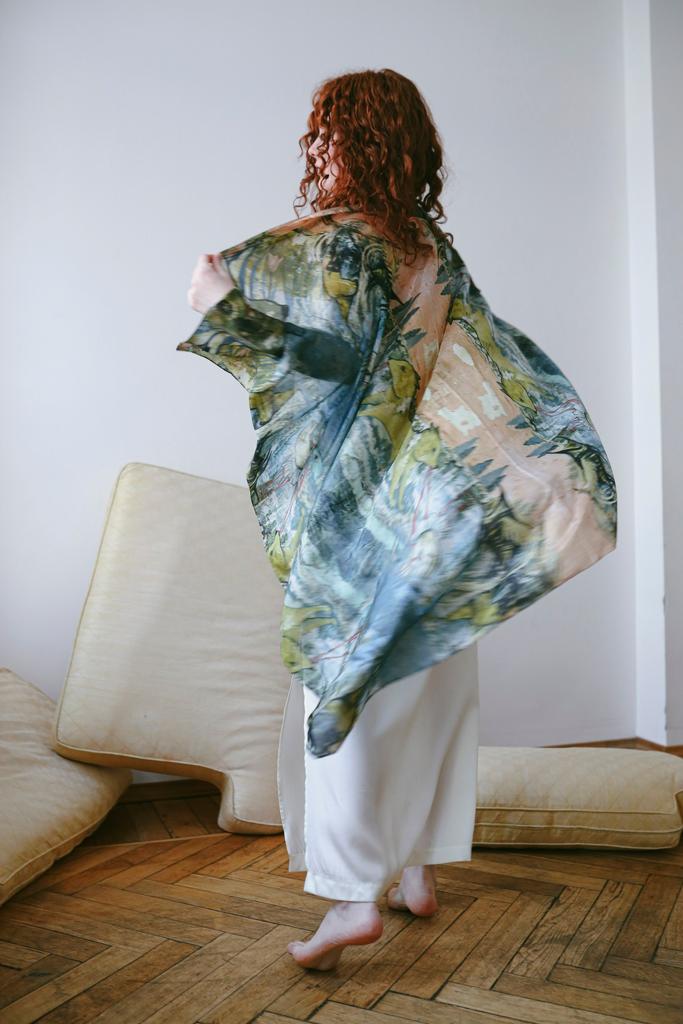 Шелковый платок “Flaws”