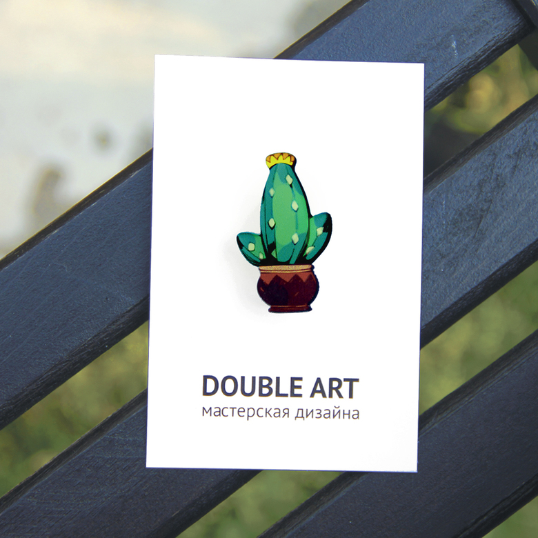 Значок "Кактус СТАСИК"