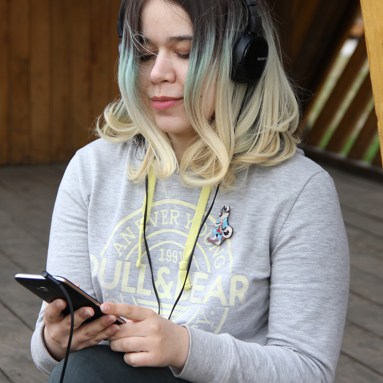 Значок "ХАСКИ-ЧЕН"