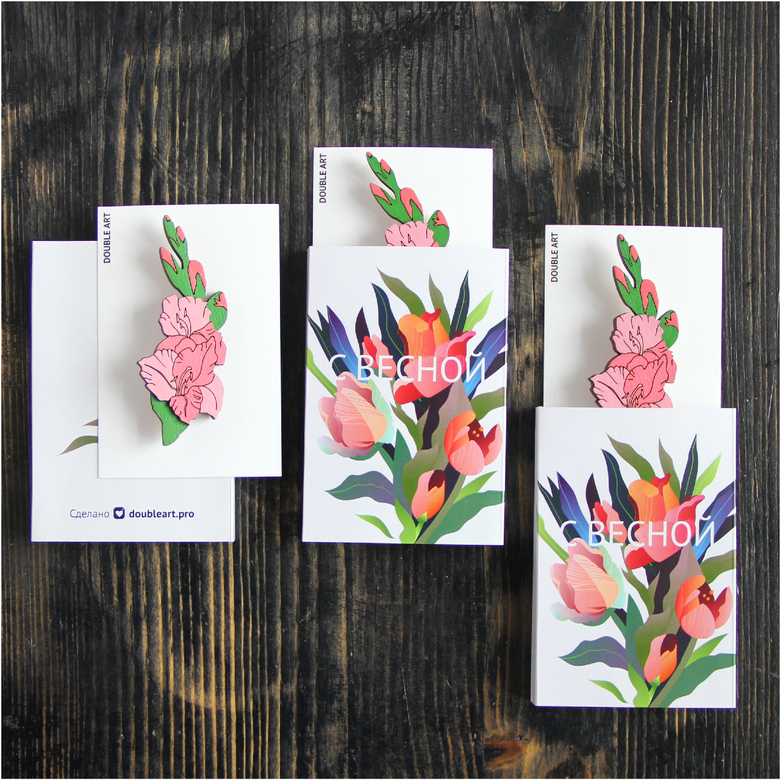 Брошь  "ГЛАДИОЛУС"