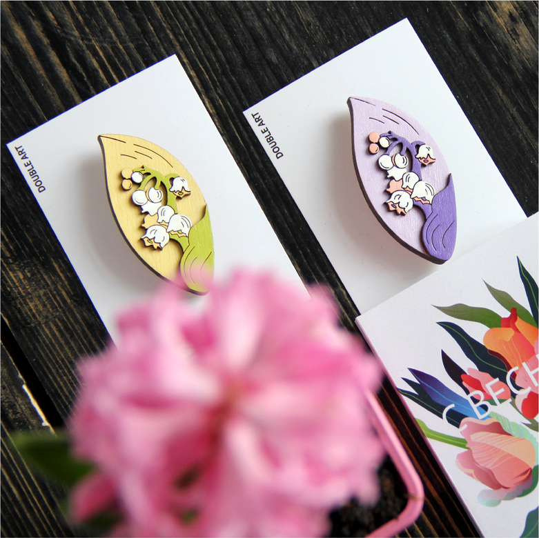 Брошь  "ЛАНДЫШ"