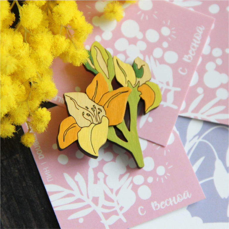 Брошь  "ЛИЛИЯ"