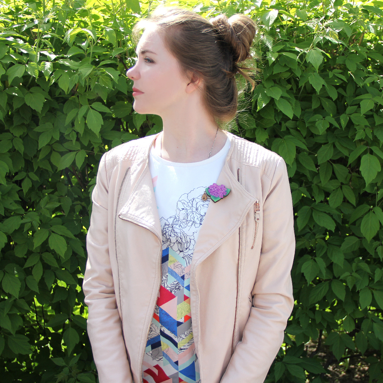 Аромо-брошь  "СИРЕНЬ"