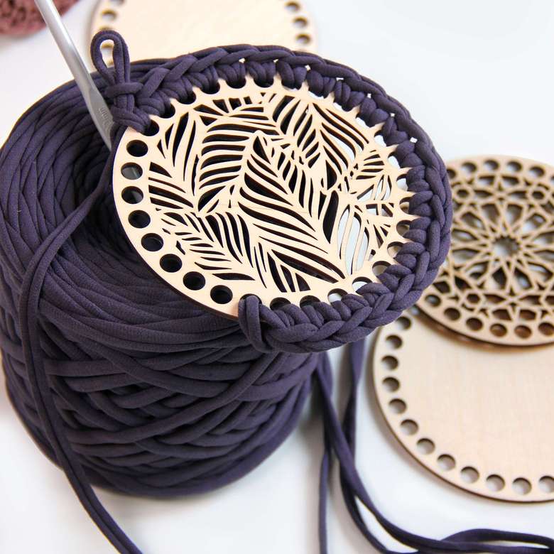 Донышко резное "Листва" d 15 см