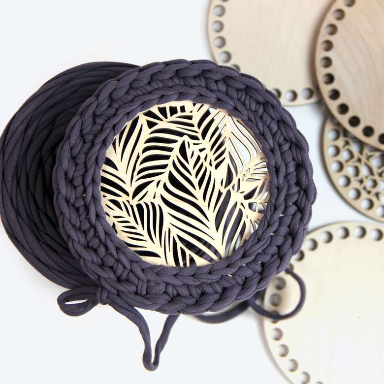 Донышко резное "Листва" d 13 см