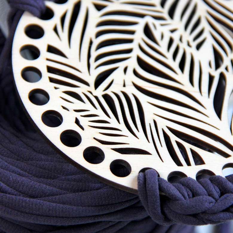 Донышко резное "Листва" d 12 см