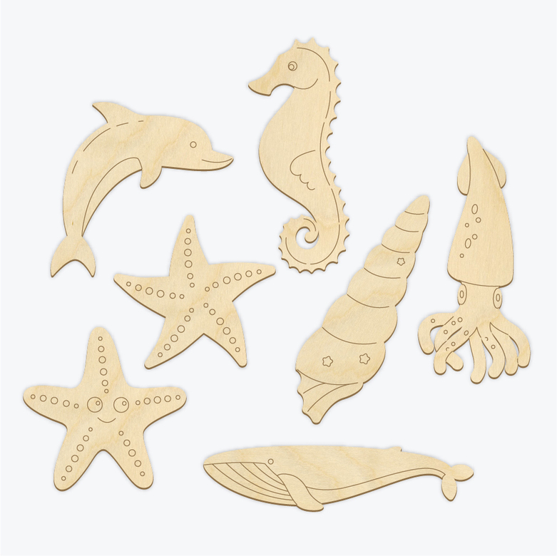 Заготовка для значка Набор Морской / 7 видов