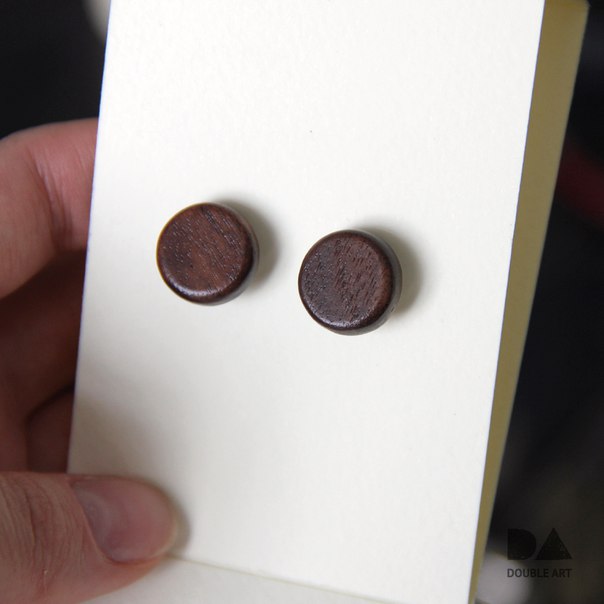 Запонки деревянные "ОРЕХ"