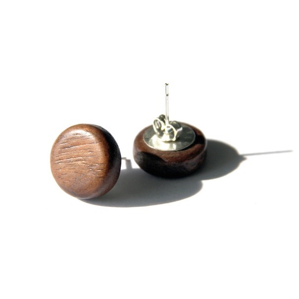 Серьги деревянные "ОРЕХ"