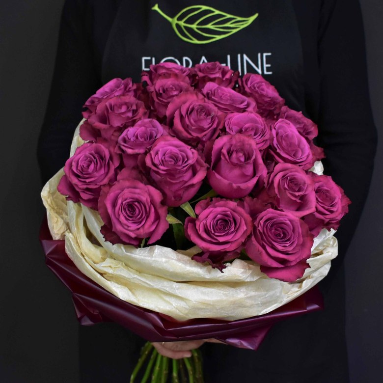 Монобукет "Капкейк" из 25 роз