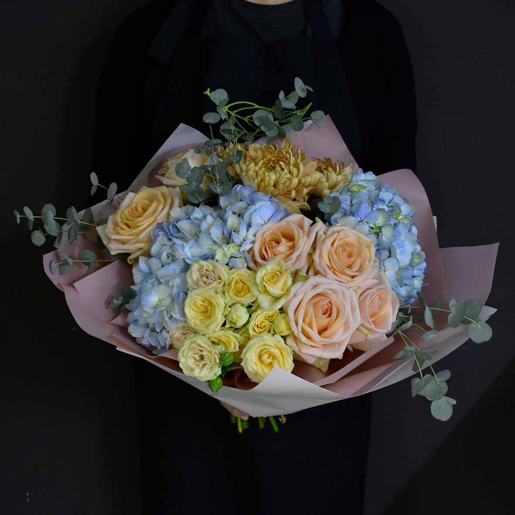 Букет "Пудровые облака"