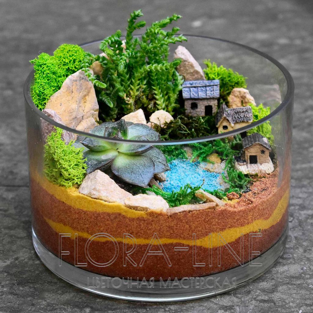 Флорариум "Итальянская деревушка" 2 литра