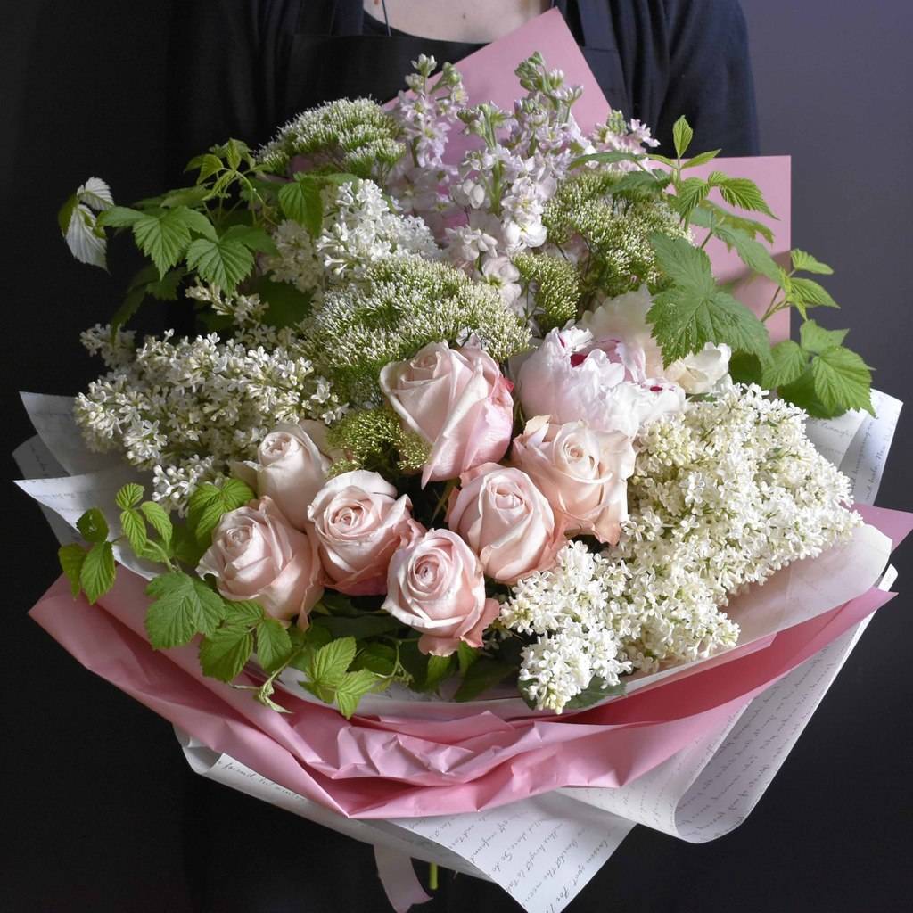 Весенний букет "Пудровый"