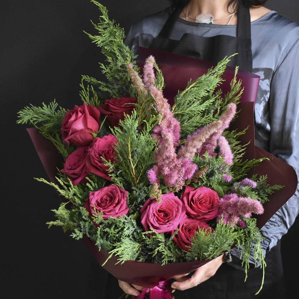 Зимний букет "Декабрьские огни"