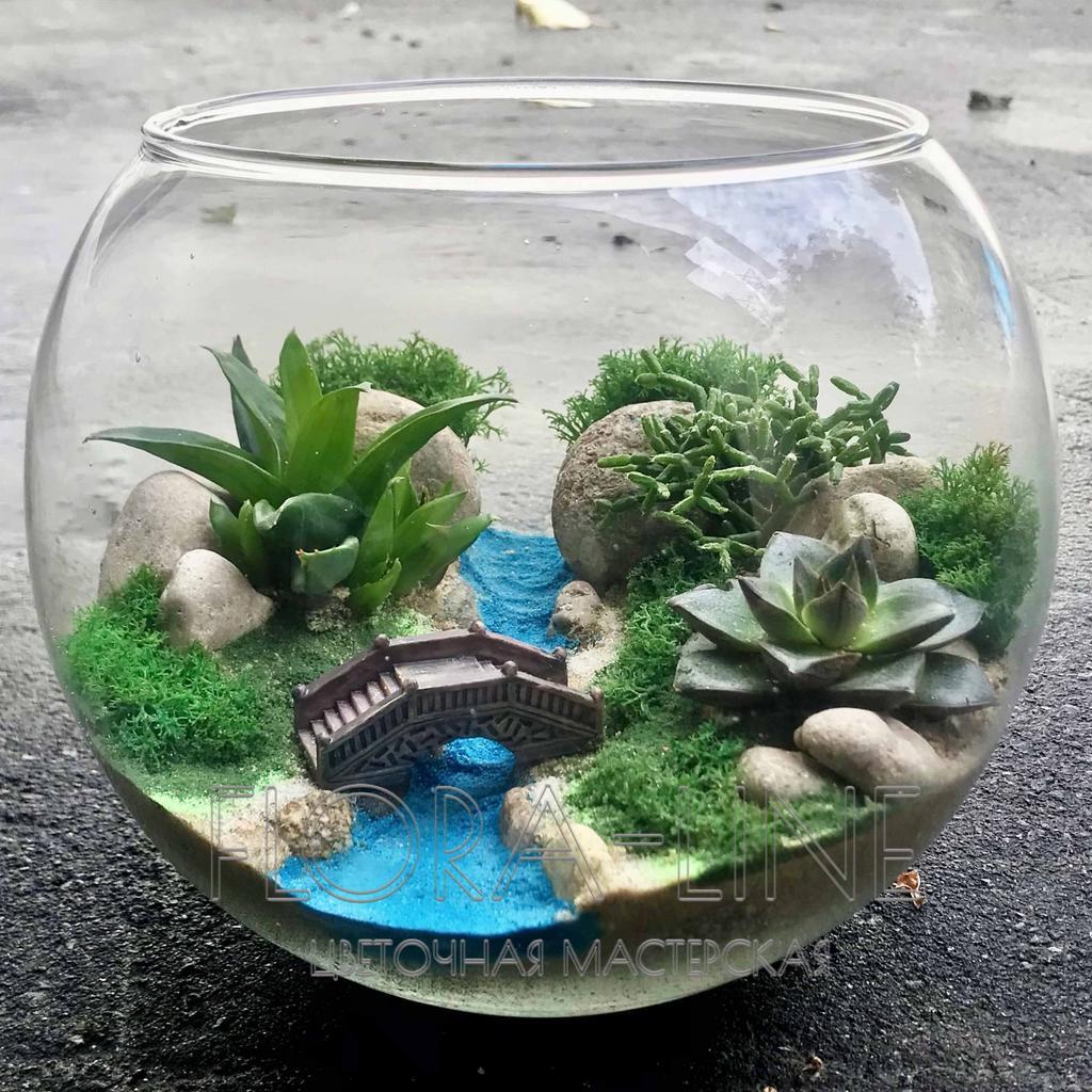 Флорариум "Мост через реку" 3 литра