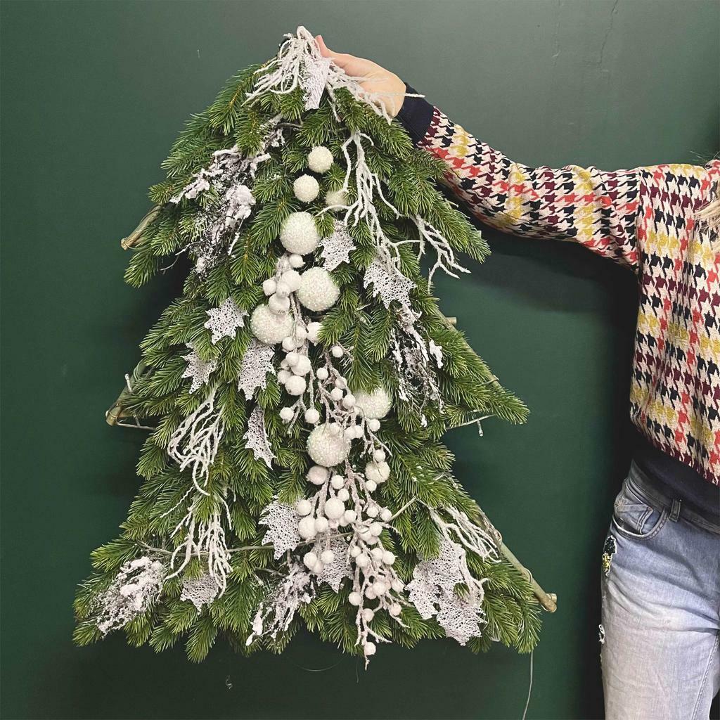 Каркасная ёлка из искусственной хвои "Когда некуда ставить"