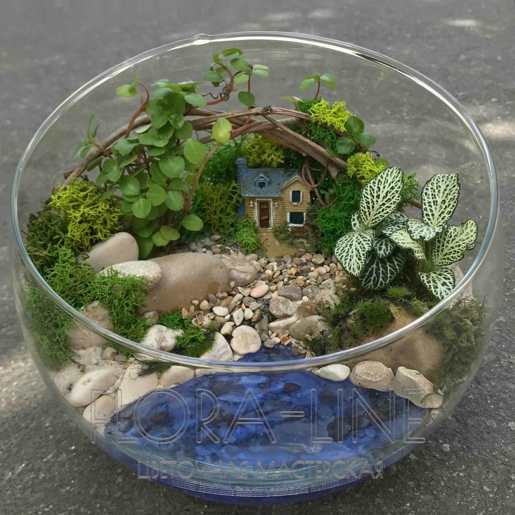 Флорариум 4 литра "Дом у моря"