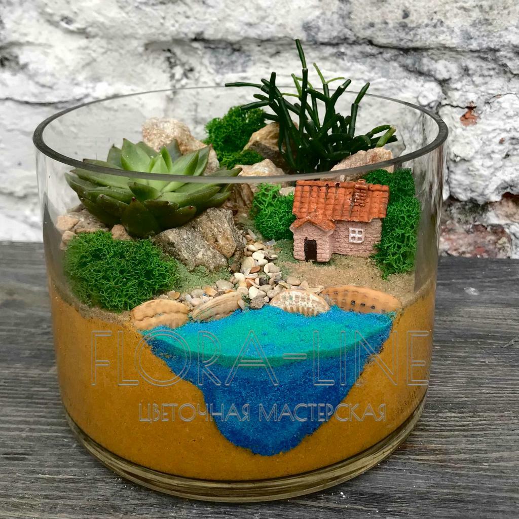 Флорариум "Рыбацкий дом" 2 литра
